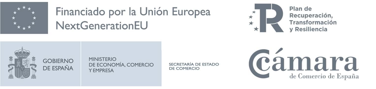 Financiado por la Unión Europea · NextGenerationEU · Cámara de Comercio de España